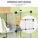 Armario Modular PP, Acero HOMCOM Transparente