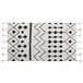 Beliani Alfombra de pelo corto KHEMISSET Blanco/ Beige