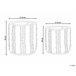 Beliani Estante de baño pequeño KHEL Beige