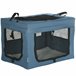 Transportín para Mascotas Acero, Tela Oxford, Malla PawHut Azul