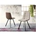 Set 4 sillas de comedor ecopiel tela WAYNE Beige
