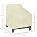 Funda Protectora para Sillas Tela Oxford Outsunny Beige