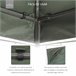 Techo de Repuesto para Cenador Poliéster Outsunny 400x300 Gris