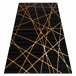 Alfombra GLOSS moderno 406C 86 elegante glamour art deco 140x190 Negro