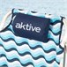 Aktive Silla de playa XL plegable de aluminio 5 posiciones con asa Azul