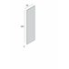Armario multiusos 1 puerta efecto madera Blanco