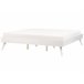 Beliani Cama con somier MDF BERRIC 187x202 Blanco