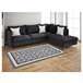 Acomoda Textil – Alfombra Vinílica Hidráulica para Hogar. 80x140 Gris