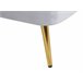 Beliani Chaise longue Terciopelo ALLIER Gris Claro