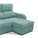 Chaise longue convertible en cama tela APRIL Verde