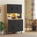 Alacena de Cocina Melamina de Madera HOMCOM, hogar - cocina Marron