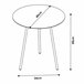 Mesa auxiliar Sula redonda 3 patas metal [en.casa] 40x40 Negro