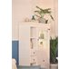 Vitrina 1 puerta de cristal 2 cajones PORTOFINO Blanco