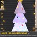 Árbol de Navidad Inflable Poliéster HOMCOM Blanco