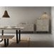Aparador Alto 4 Puertas Blanco/ Beige