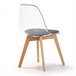 Set de 2 sillas Comedor Bruno Transparente Transparente