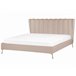 Beliani Cama con somier Terciopelo MIRIBEL 207x218 Beige