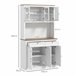 Alacena de Cocina MFD, Melamina de Madera HOMCOM, hogar - cocina Blanco