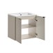 Conjunto mueble lavabo individual encastrado 2 puertas y columna Manoa Madera