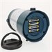 Aktive Lámpara LED camping 2 en 1 recargable USB 400 lúmenes regulable Azul