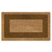Acomoda Textil - Felpudo de Coco Natural Ecológico con Cenefa. 40x70 Marron