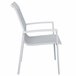 Set de jardín con mesa y 6 sillas ANZIO color gris Blanco