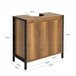 Armario para Lavabo 1 Estante 2 Puertas BZR63-PF SoBuy Natural