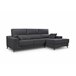 Chaise longue S con arcón NOELIA Antracita