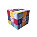 Puff KUBOPATCH cúbico multicolor terciopelo 40X40 cm Multicolor