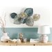 Beliani Decoración de pared MAGNESIUM Azul/ Verde