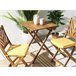 Beliani Cojines de asiento TERNI 34x37 Amarillo
