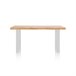 Mesa de comedor Loft 160 160x160 Blanco