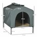 Caseta para Perros Tela Oxford, Acero PawHut 