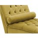 Beliani Chaise longue Terciopelo MURET Mostaza