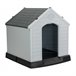 Caseta de Resina para Perros Thinia Home Negro/ Gris