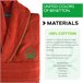 Albornoz benetton 360 gsm 100% algodón Rojo