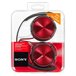 Auriculares de Diadema Plegables Rojo