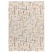 Alfombra de diseño geometrico BERUTI - ATTICGO 133x190 Beige