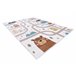 Alfombra FUN Polar para niños calles bosque 240x330 Crema