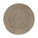 Alfombra de yute natural 120x120 Natural