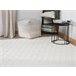 Beliani Alfombra de pelo corto ERZIN 160x230 Blanco/ Beige