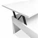 Mesa de Centro Elevable Nyana Home Diseño Moderno 90x50 Blanco