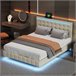 Marco de la cama Beige