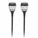 Aktive Set de 2 balizas solares LED 5-10 lúmenes Negro