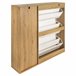 Zapatero MONTBLANC 112x105x23,5cm color roble y blanco Blanco