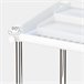 Pack 2 estanterías para especias c/dos alturas Max Home Blanco