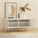 Mueble de salón Pyhtää con 2 puertas acero 118 Mueble de salón Pyhtää con 2 puertas acero 118 Blanco