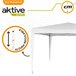 Cenador plegable poliéster UV50 Aktive Blanco