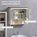 Armario de Pared Melamina de Madera kleankin, hogar - baño 60 Blanco