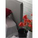 Cama individual en tela Gris
